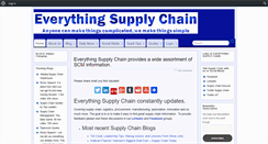Desktop Screenshot of everythingsupplychain.com